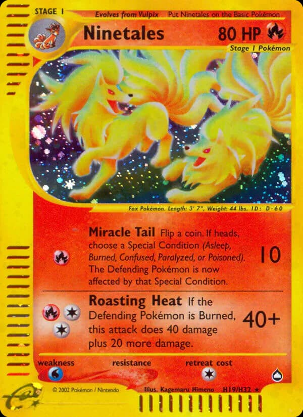 Ninetales H19/147 from Aquapolis