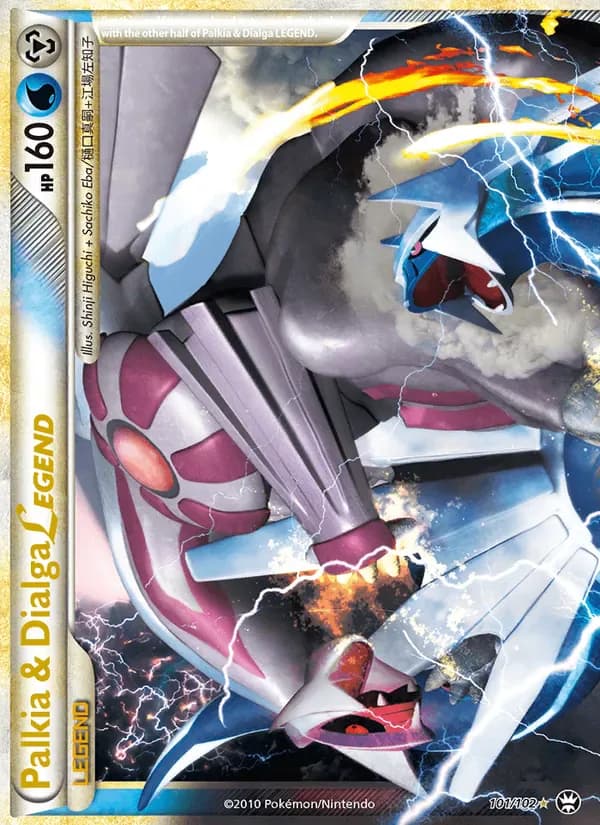 Palkia & Dialga LEGEND 101/102 from Triumphant