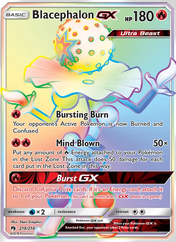 Blacephalon GX 219/214 from Lost Thunder
