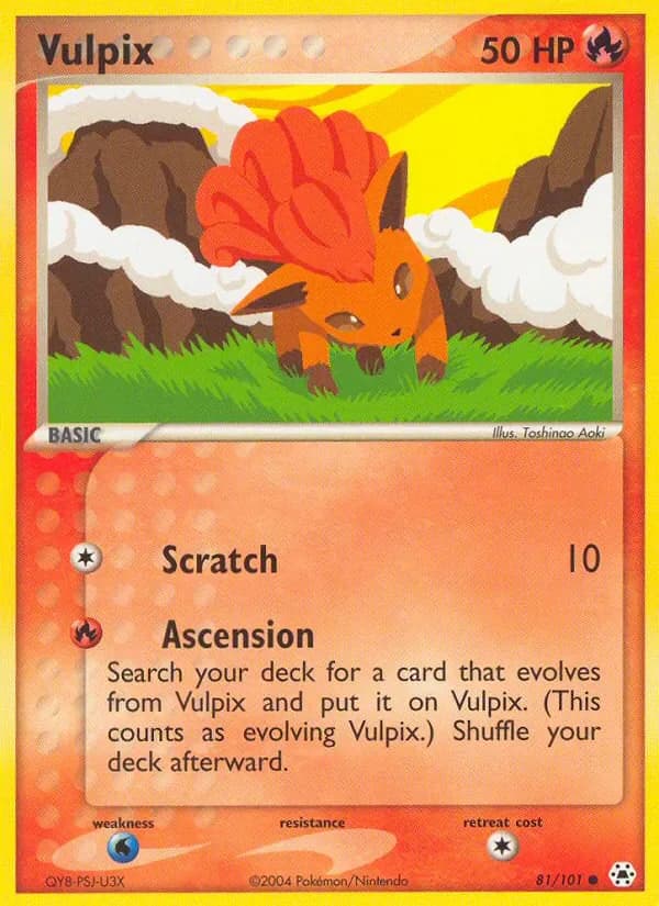 Vulpix 81/101 from EX Hidden Legends