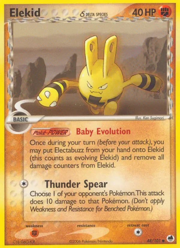Elekid δ 48/101 from EX Dragon Frontiers