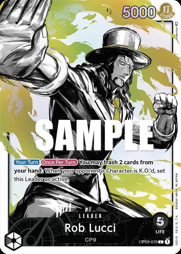Rob Lucci OP03-076 Official alternate printing 1