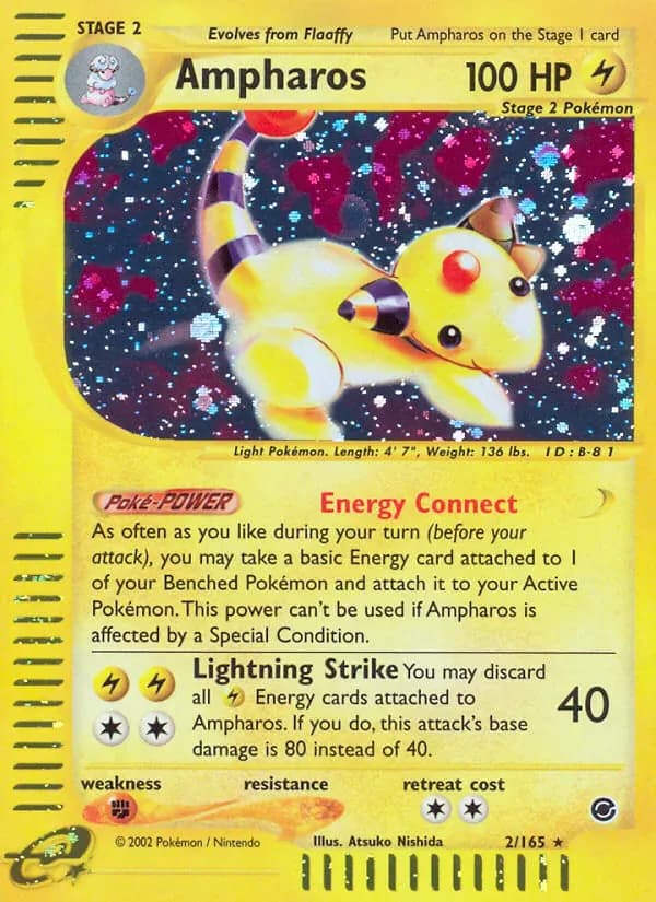 Ampharos 2/165 from Expedition Base Set
