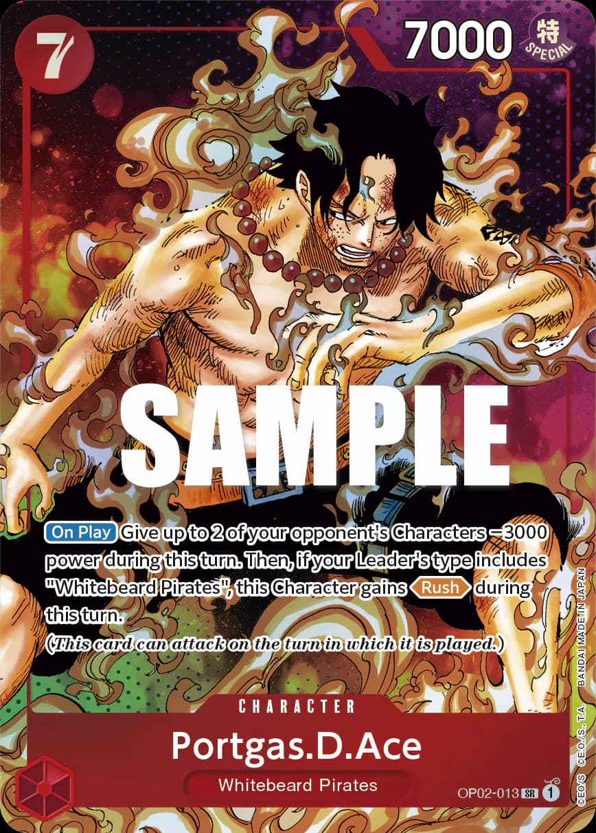 Portgas.D.Ace OP02-013 Official alternate printing 1