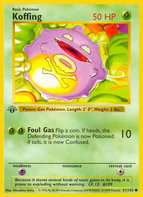 Koffing 51/102 from Base Set