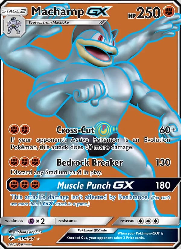 Machamp GX 135/147 from Burning Shadows