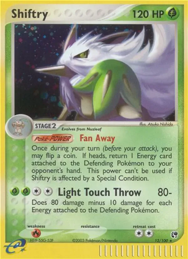 Shiftry 12/100 from EX Sandstorm