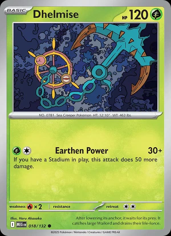 Dhelmise 018/132 from Mega Evolution