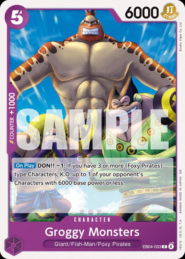 Groggy Monsters EB04-033 Standard printing