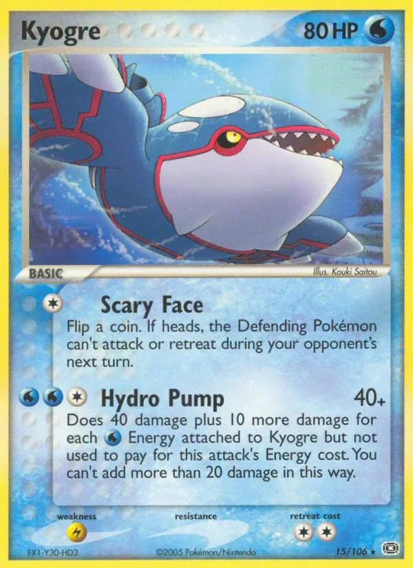 Kyogre 15/106 from EX Emerald