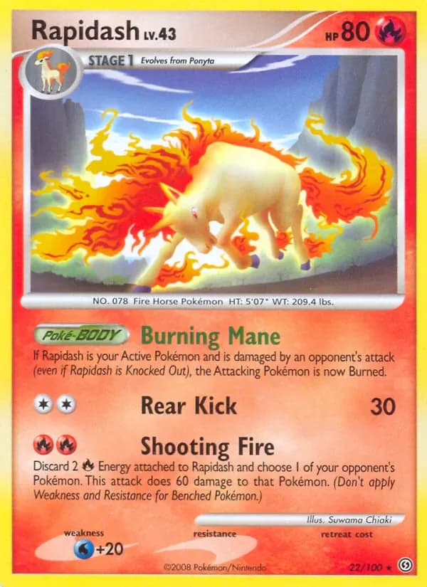 Rapidash 22/100 from Stormfront