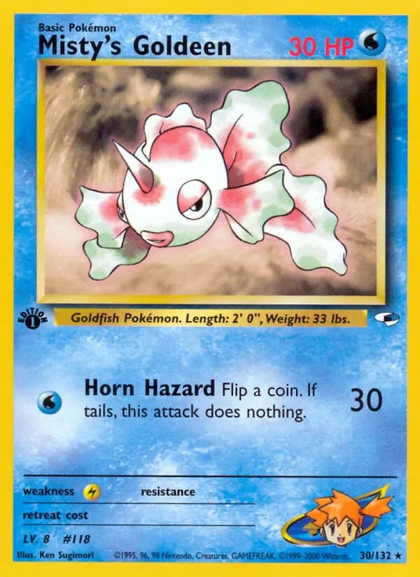 Misty's Goldeen 30/132 from Gym Heroes