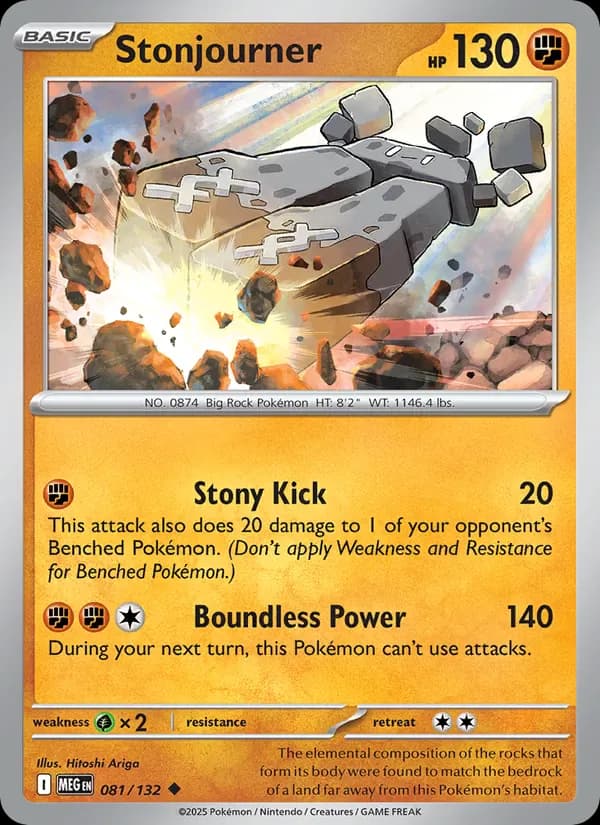 Stonjourner 081/132 from Mega Evolution