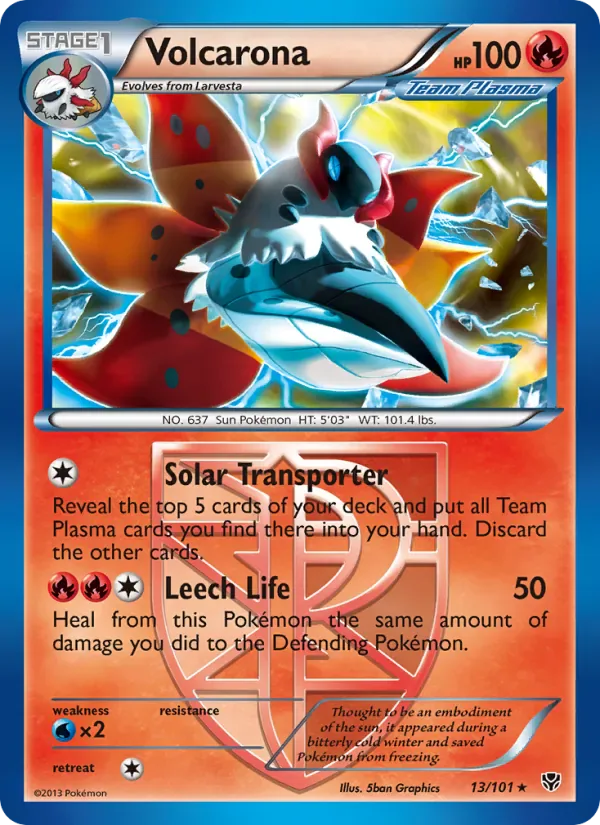 Volcarona 13/101 from Plasma Blast