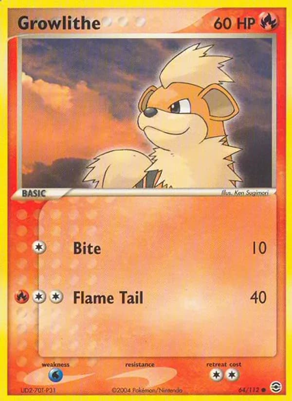 Growlithe 64/112 from EX FireRed & LeafGreen