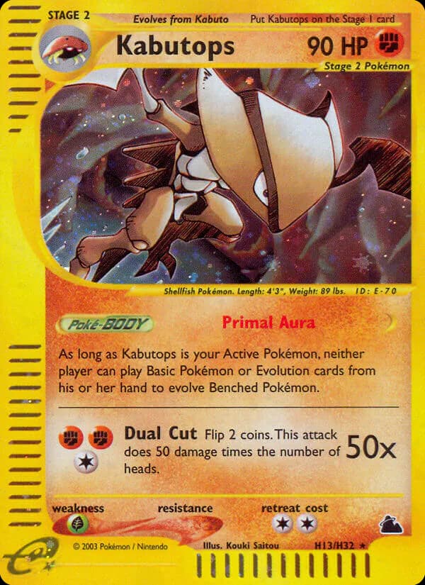 Kabutops H13/144 from Skyridge