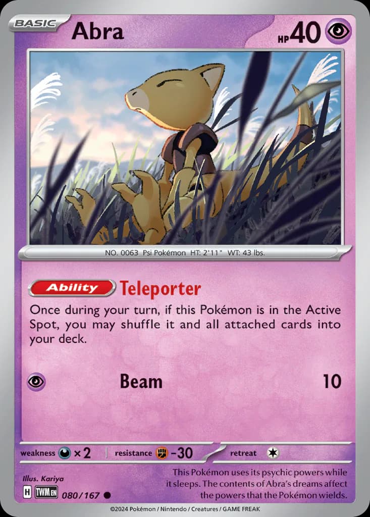 Abra 080/167 from Twilight Masquerade