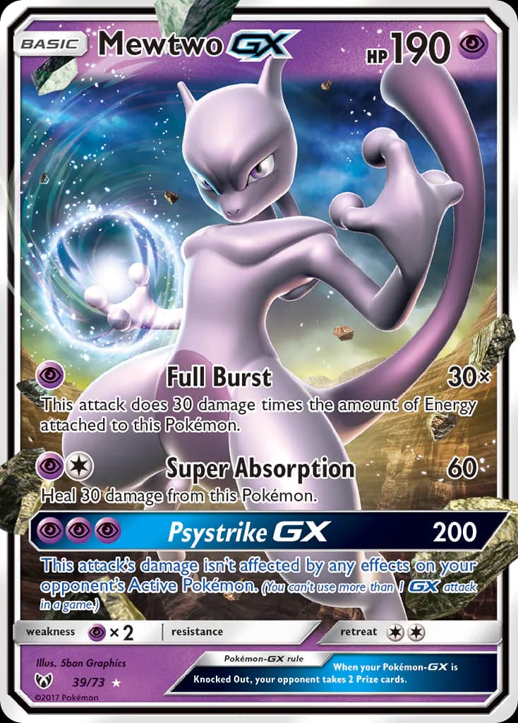 Mewtwo GX 39/73 from Shining Legends