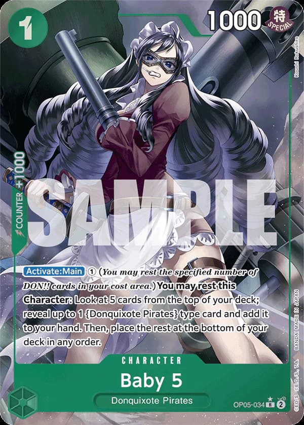 Baby 5 OP05-034 Official alternate printing 4