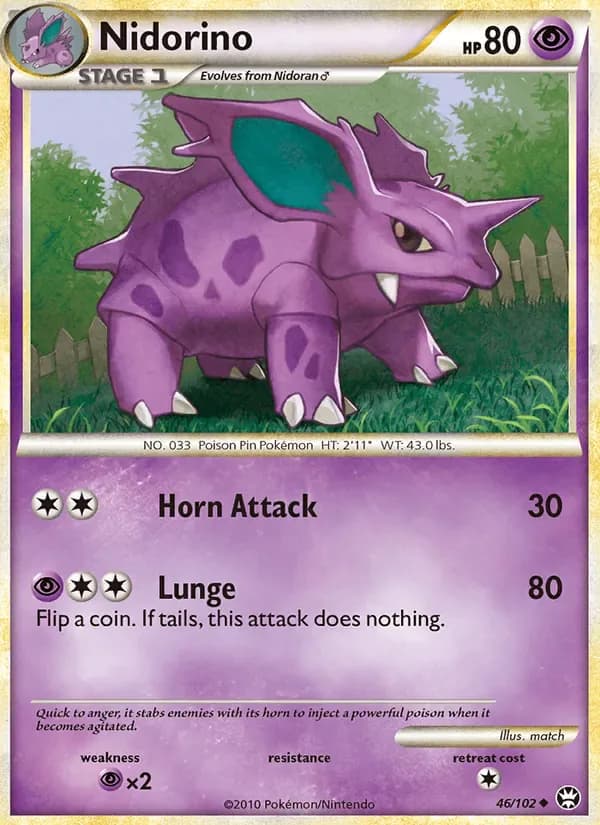 Nidorino 46/102 from Triumphant