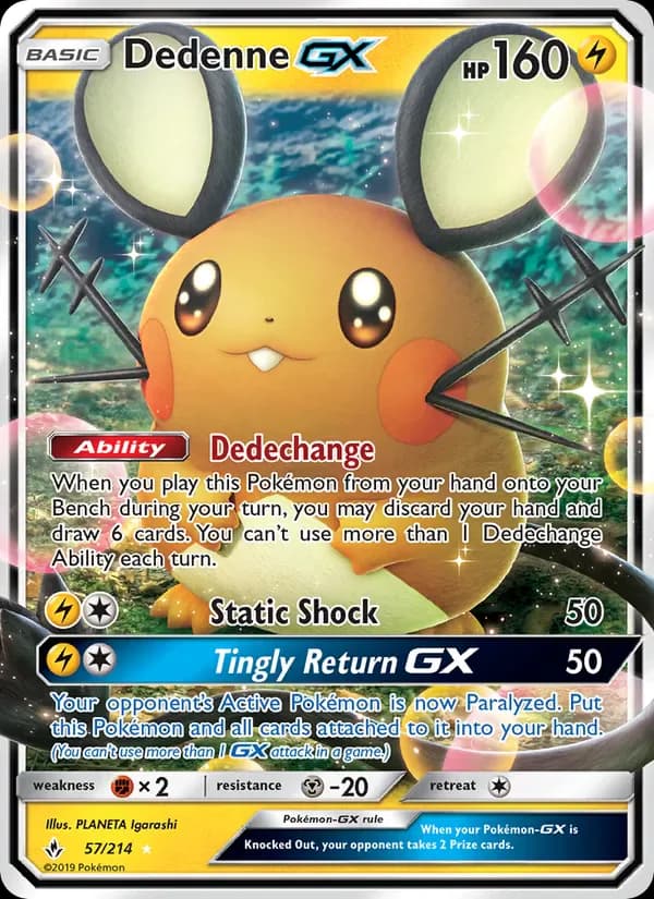 Dedenne GX 57/214 from Unbroken Bonds