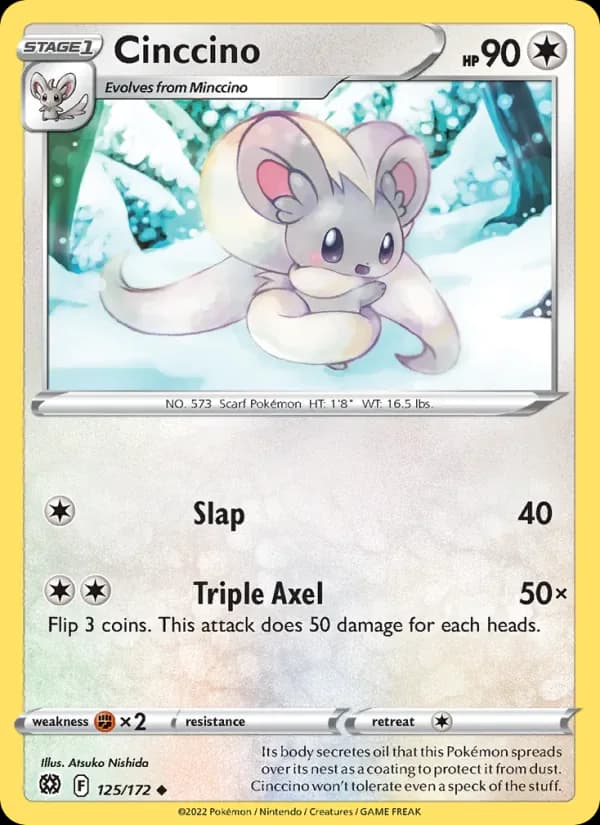 Cinccino 125/172 from Brilliant Stars