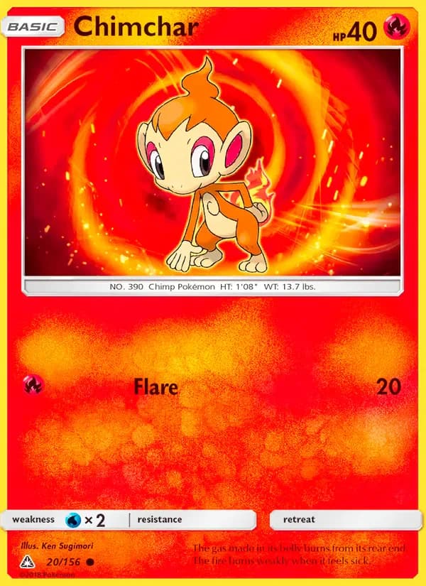 Chimchar 20/156 from Ultra Prism