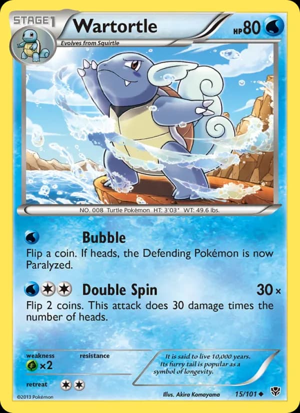 Wartortle 15/101 from Plasma Blast