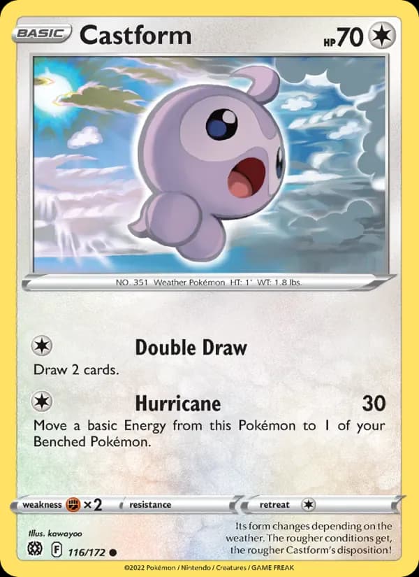Castform 116/172 from Brilliant Stars