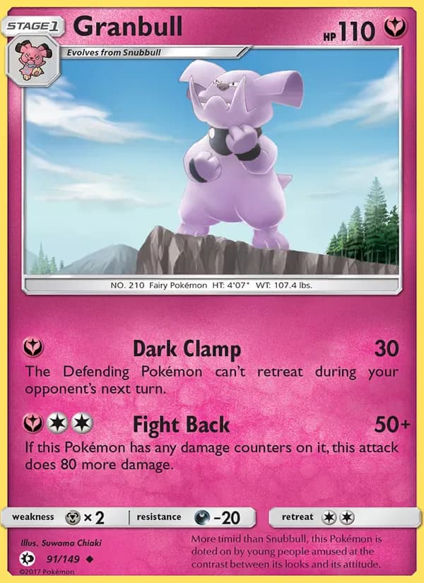 Granbull 91/149 from Sun & Moon Base Set