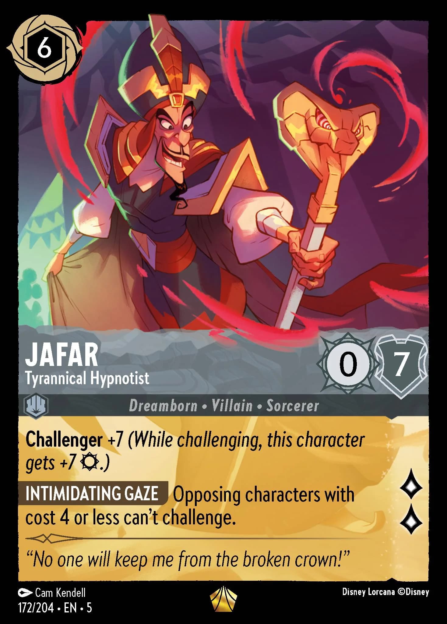 Jafar - Tyrannical Hypnotist 172/204 from Shimmering Skies