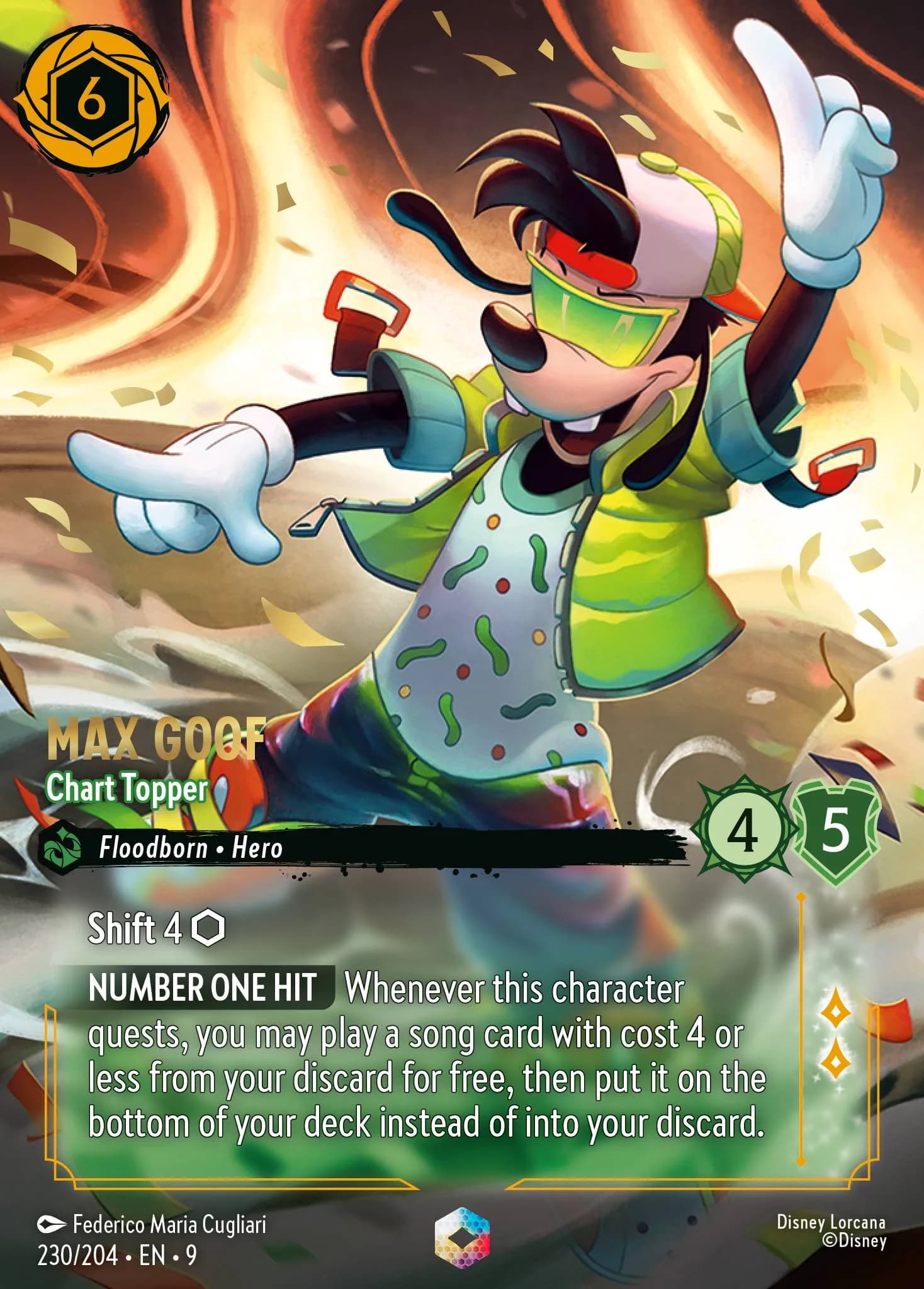 Max Goof - Chart Topper 230/204 from Fabled
