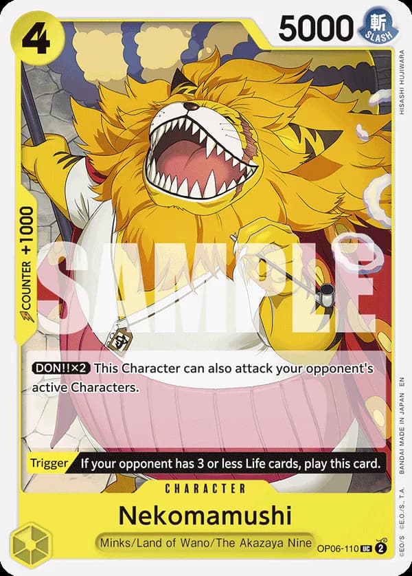 Nekomamushi OP06-110 Official alternate printing r2