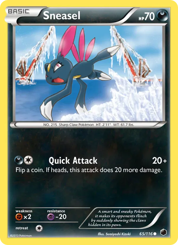 Sneasel 65/116 from Plasma Freeze