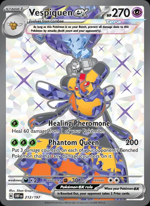 Vespiquen ex 212/197 from Obsidian Flames