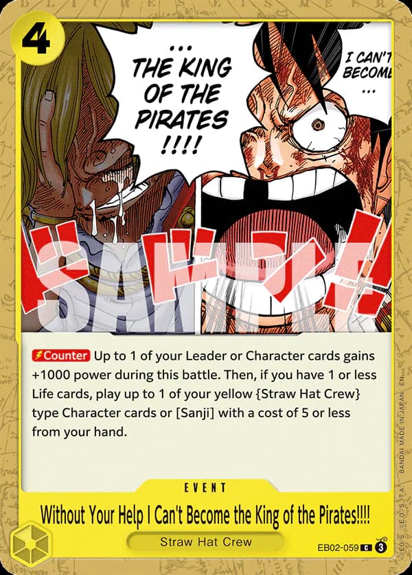 Without Your Help I Can't Become the King of the Pirates!!!! EB02-059 Standard printing