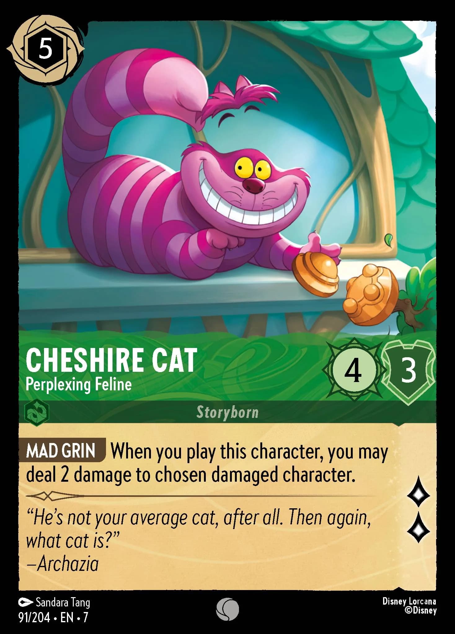 Cheshire Cat - Perplexing Feline 91/204 from Archazia's Island