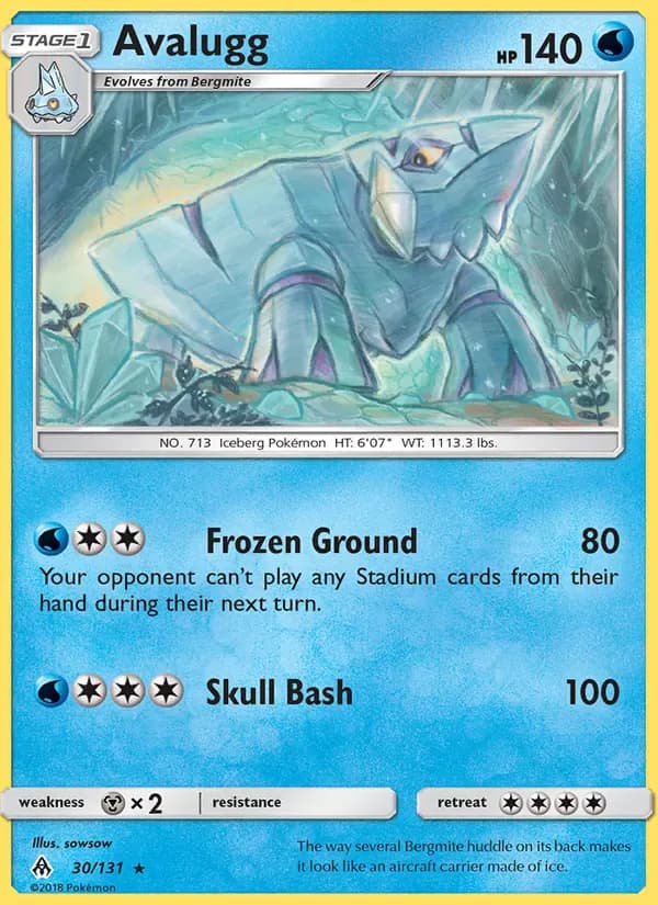 Avalugg 30/131 from Forbidden Light