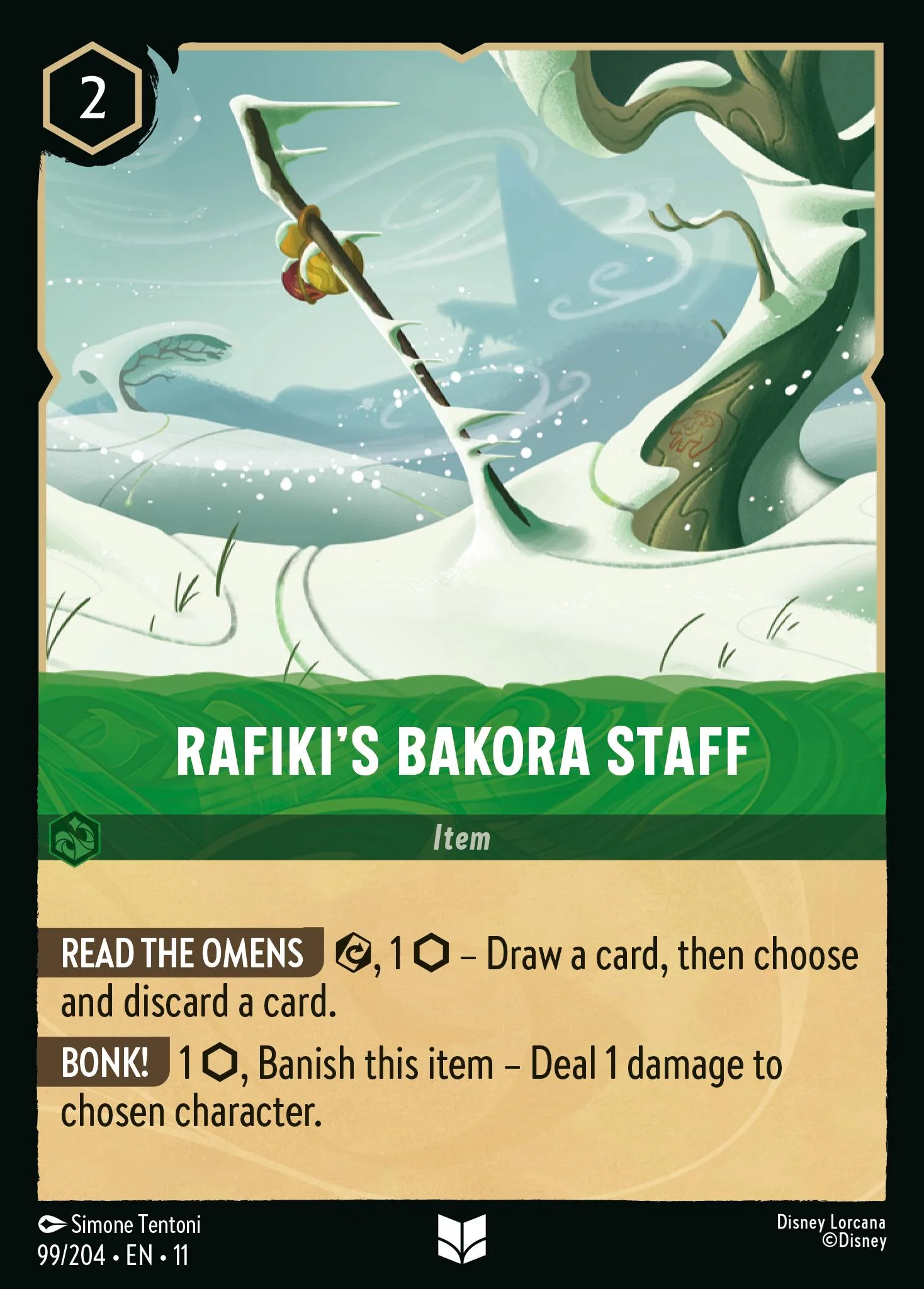 Rafiki's Bakora Staff 99/204 from Winterspell