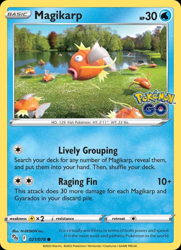 Magikarp 021/78 from Pokemon GO