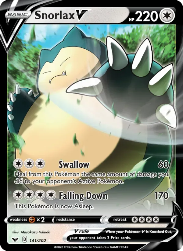Snorlax V 141/202 from Sword & Shield