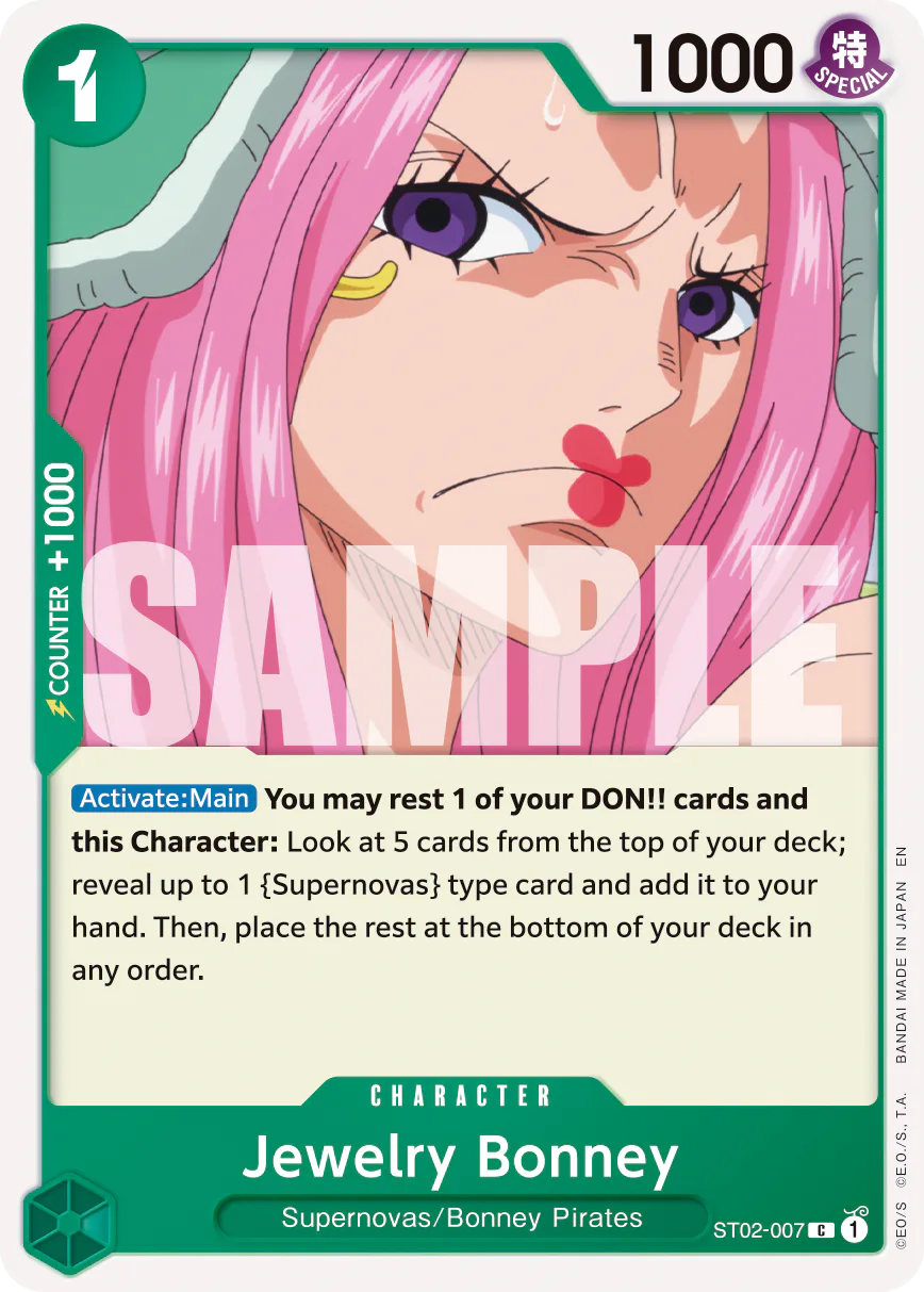 Jewelry Bonney ST02-007 Official alternate printing r1