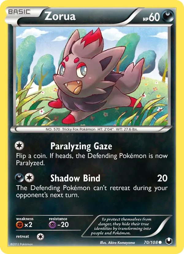 Zorua 70/108 from Dark Explorers
