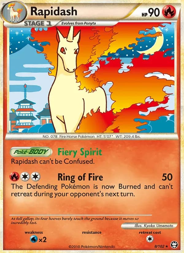 Rapidash 8/102 from Triumphant