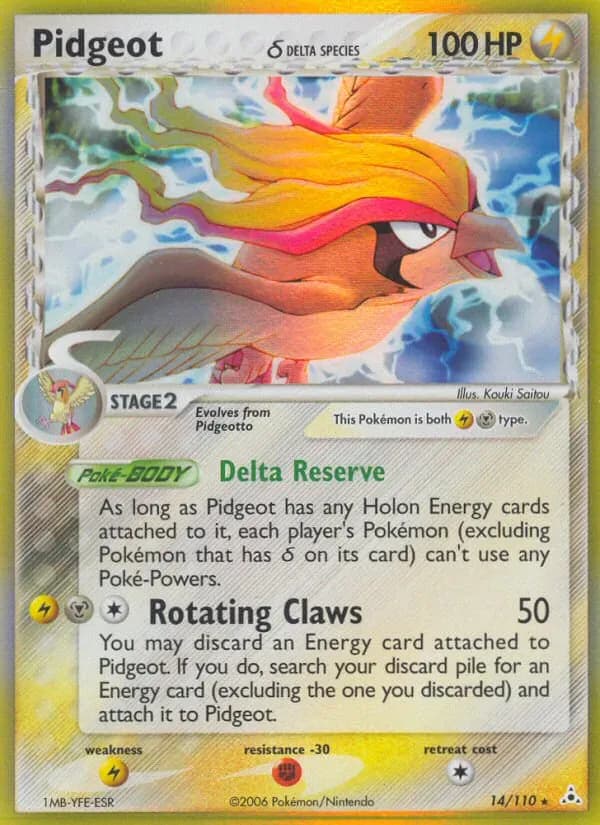 Pidgeot δ 14/110 from EX Holon Phantoms
