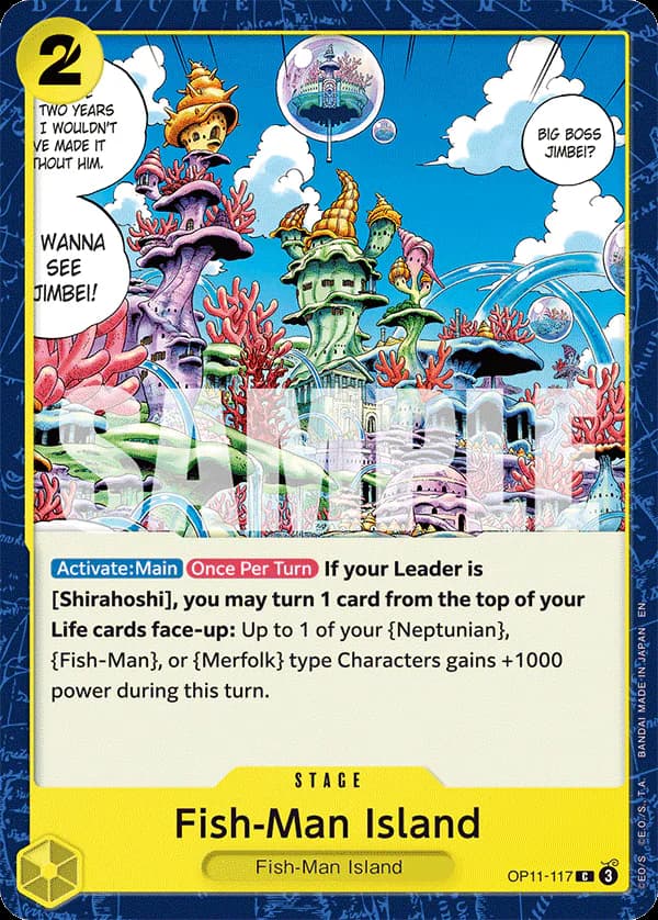 Fish-Man Island OP11-117 Standard printing