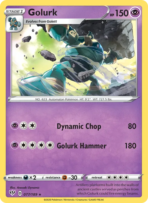 Golurk 77/189 from Darkness Ablaze