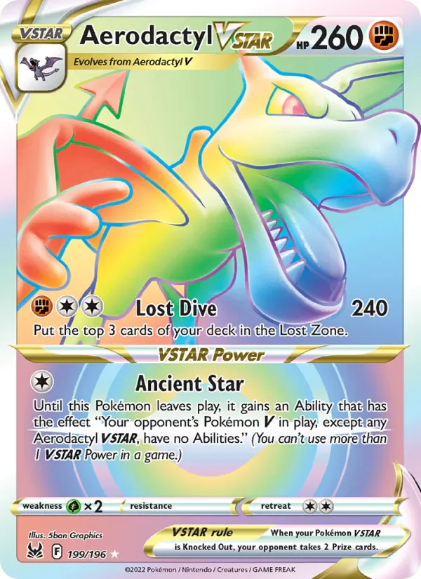 Aerodactyl VSTAR 199/196 from Lost Origin