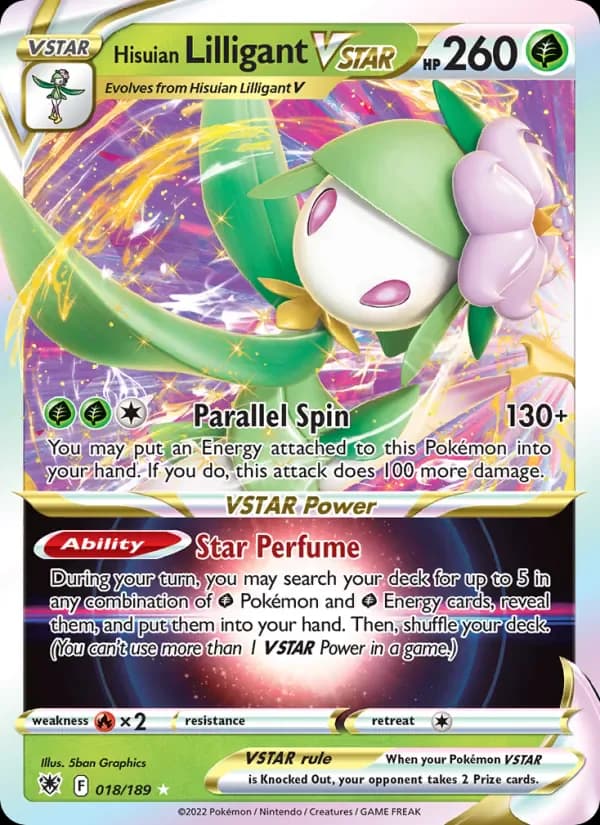 Hisuian Lilligant VSTAR 018/189 from Astral Radiance