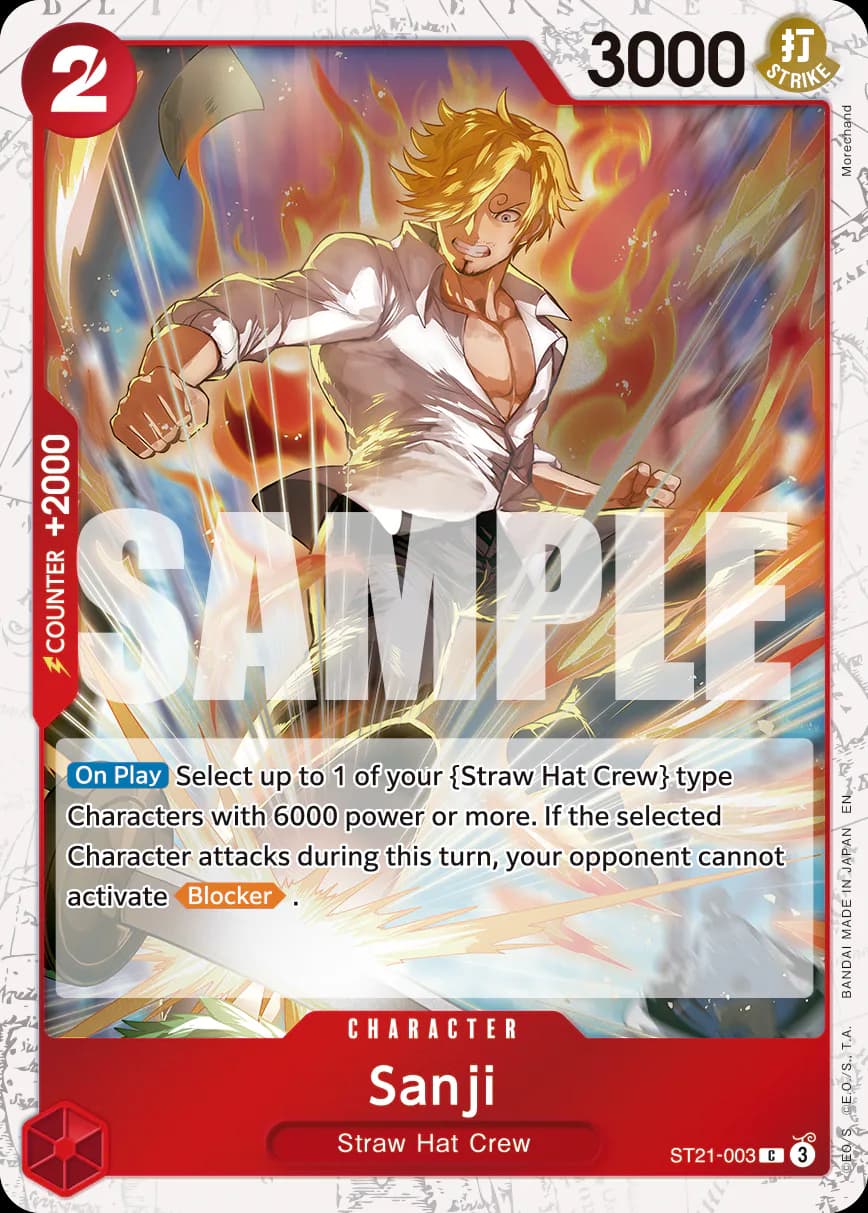 Sanji ST21-003 Official alternate printing 2